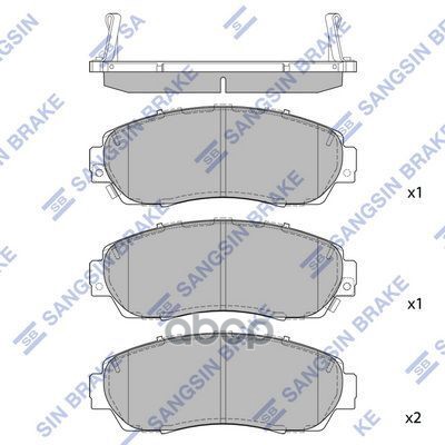 Колодки передние SANGSIN BRAKE SP2115A